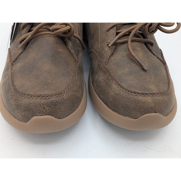 Twisted X Feather X Men’s 11M Brown Bomber Leather Casual Shoes Moc Toe Lace main image 7